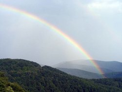 Rainbow over Smoky Mountains