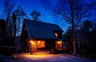 Pigeon Forge Cabins - Simply Amazing - Exterior Twilight