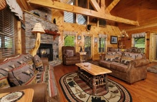 Pigeon Forge - A Cloud 9 - Living Room