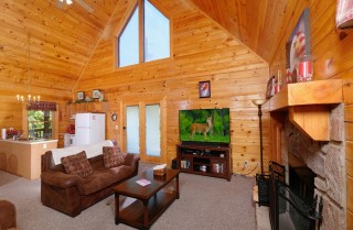 pigeon forge - american eagle - living room