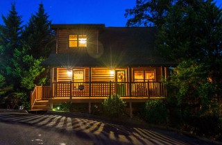 pigeon forge cabin – dancing with the stars – exterior