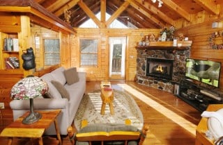 Pigeon Forge Cabin - First Flight - Living