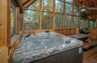 pigeon forge cabin – heaven on earth – hot tub