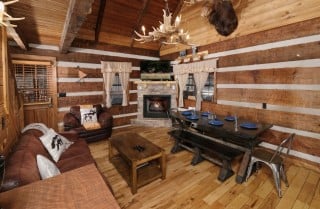 Pigeon Forge Cabin - Cozy Hideaway - Living