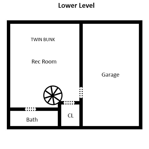 Bear Naked Lodge - Floorplan - Lower