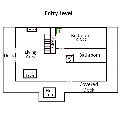 Cozy Bear 856 - Floor Plan - Entry Level