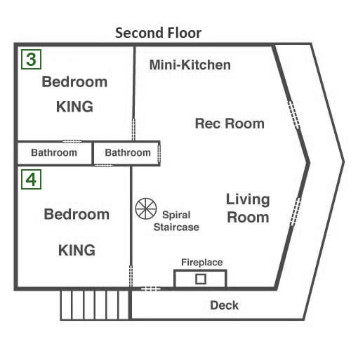 Bearfoot Lodge - Second Floor
