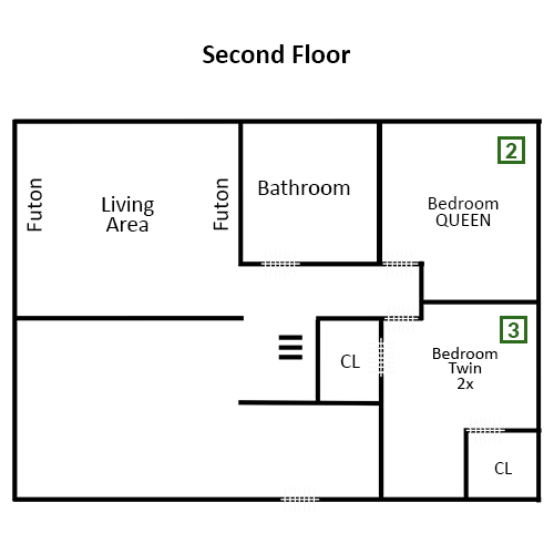 Oakmont Lodge 802 - Floorplan - Second