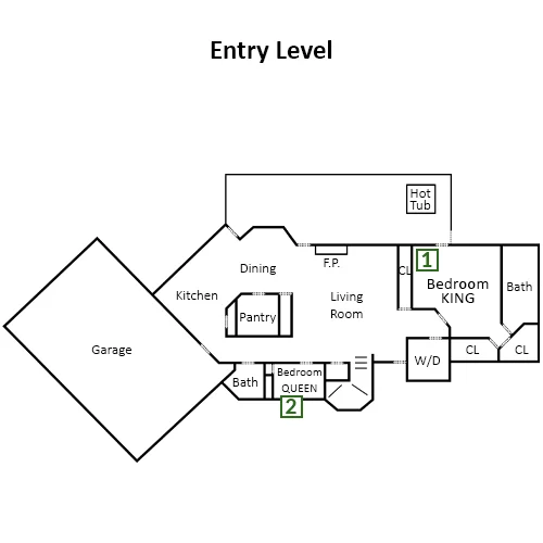 Red Bird Lodge - Floorplan - Entry Level